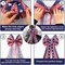 Large 4th of July Patriotic Wreath Bow – Red, White & Blue Stars and Stripes Burlap Bow, Memorial Day & Independence Day Tree Topper for Front Door, Indoor/Outdoor Holiday Decorations